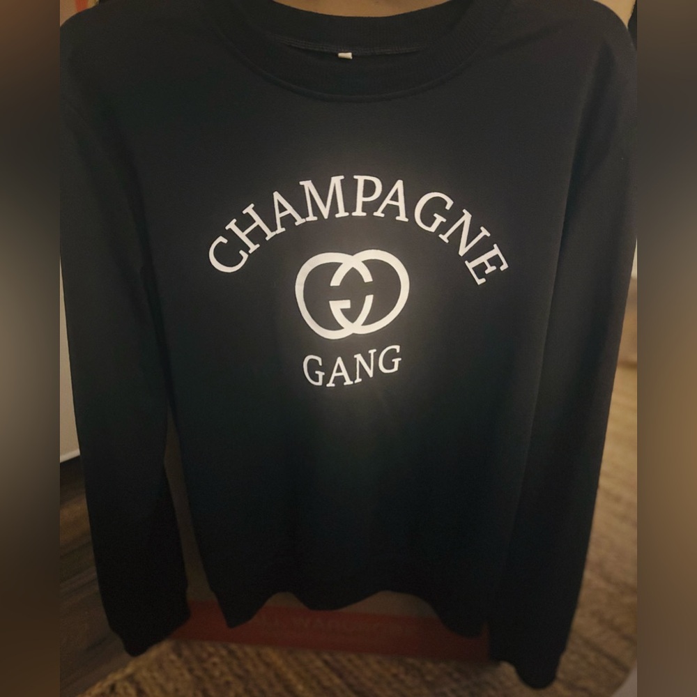 Black Champagne Gang Sweatshirt